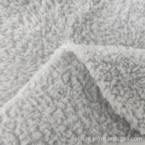 sherpa fleece lamb push 100% polyester shu velveteen fabric